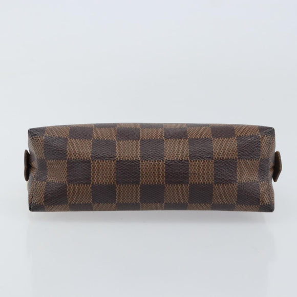 LOUIS VUITTON Damier Ebene Pochette Cosmetic PM Pouch N47516 LV Auth ka1146