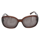 CHANEL Camelia Sunglasses plastic Brown CC Auth ka1148-2