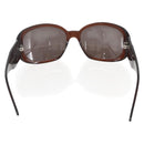 CHANEL Camelia Zonnebril kunststof Bruin CC Auth ka1148-3