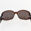 CHANEL Camelia Zonnebril kunststof Bruin CC Auth ka1148-8