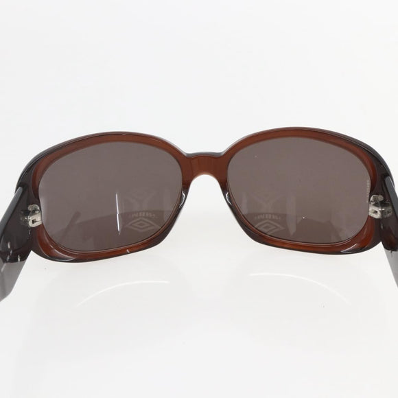CHANEL Camelia Zonnebril kunststof Bruin CC Auth ka1148