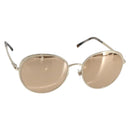CHANEL Sunglasses metal Gold Tone CC Auth ka1149-1