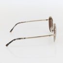 CHANEL Sunglasses metal Gold Tone CC Auth ka1149-4