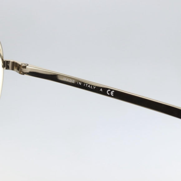 CHANEL Sunglasses metal Gold Tone CC Auth ka1149