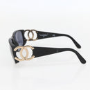 CHANEL Sunglasses plastic Black CC Auth ka1150-5
