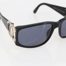 CHANEL Sunglasses plastic Black CC Auth ka1150-6