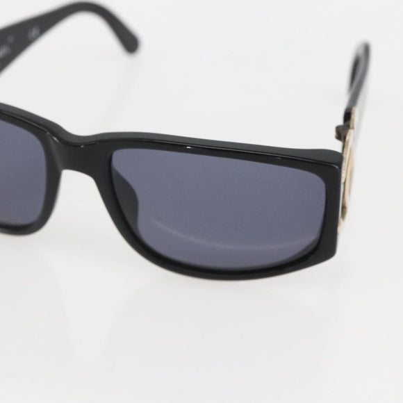 CHANEL Sunglasses plastic Black CC Auth ka1150