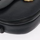Christian Dior Umhängetasche Leder Navy Gold Auth ka1151-14