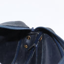 Christian Dior Umhängetasche Leder Navy Gold Auth ka1151-18