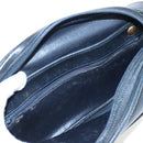 Christian Dior Umhängetasche Leder Navy Gold Auth ka1151-20
