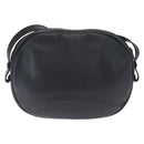 Christian Dior Umhängetasche Leder Navy Gold Auth ka1151-2