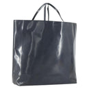 PRADA Tote Bag Patent leather Gray Silver Auth ka1152-1