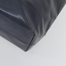 PRADA Tote Bag Patent leather Gray Silver Auth ka1152-8