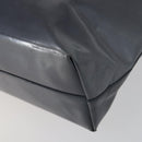 PRADA Tote Bag Patent leather Gray Silver Auth ka1152-16