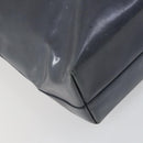 PRADA Tote Bag Patent leather Gray Silver Auth ka1152-17