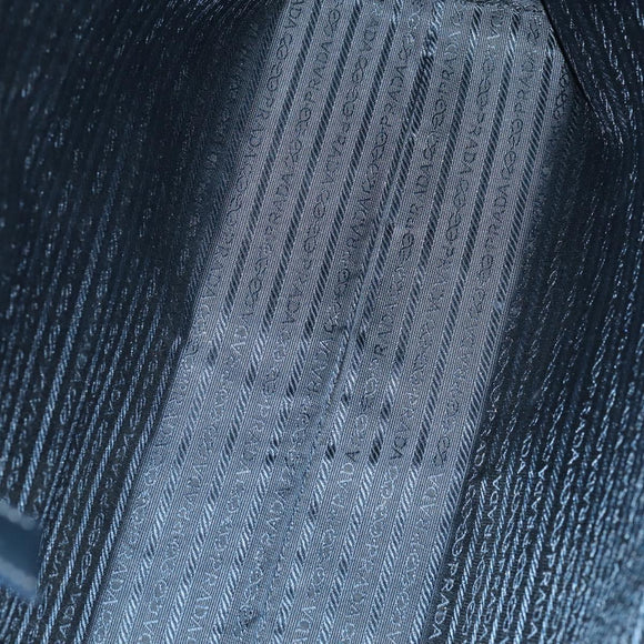 PRADA Tote Bag Patent leather Gray Silver Auth ka1152