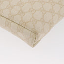 GUCCI GG Supreme Shoulder Bag PVC White Gold 223666 Auth ka1153-11