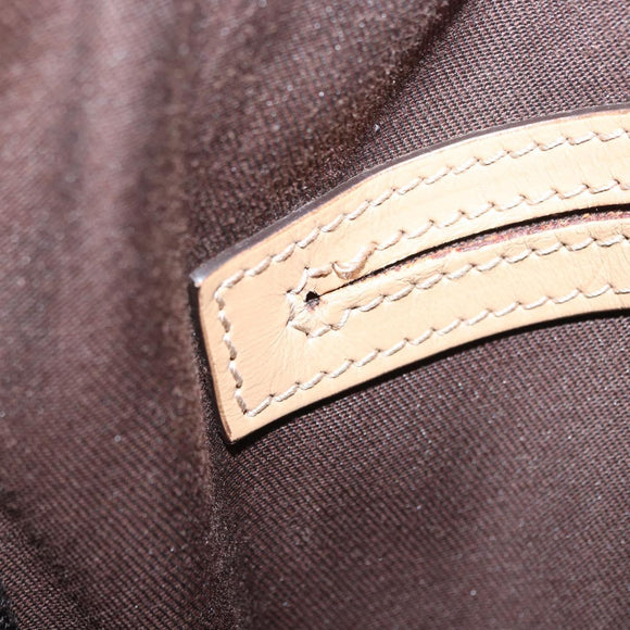 GUCCI GG Supreme Shoulder Bag PVC White Gold 223666 Auth ka1153