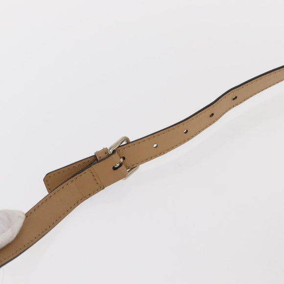 GUCCI GG Supreme Shoulder Bag PVC White Gold 223666 Auth ka1153