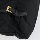 PRADA Backpack Nylon Black Gold Auth ka1154-19
