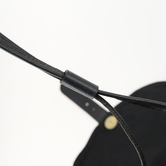 PRADA Backpack Nylon Black Gold Auth ka1154