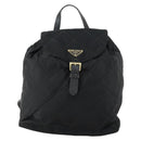 PRADA Backpack Nylon Black Gold Auth ka1154-13