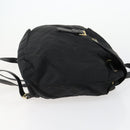 PRADA Backpack Nylon Black Gold Auth ka1154-3