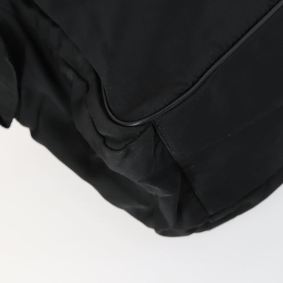 PRADA Shoulder Bag Nylon Black Silver Auth ka1156