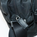 PRADA Shoulder Bag Nylon Black Silver Auth ka1156-10