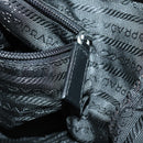 PRADA Shoulder Bag Nylon Black Silver Auth ka1156-20