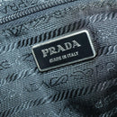 PRADA Shoulder Bag Nylon Black Silver Auth ka1156-21