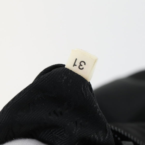 PRADA Shoulder Bag Nylon Black Silver Auth ka1156