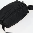 PRADA Shoulder Bag Nylon Black Silver Auth ka1156-6
