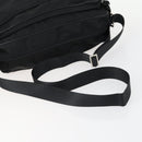 PRADA Shoulder Bag Nylon Black Silver Auth ka1156-7