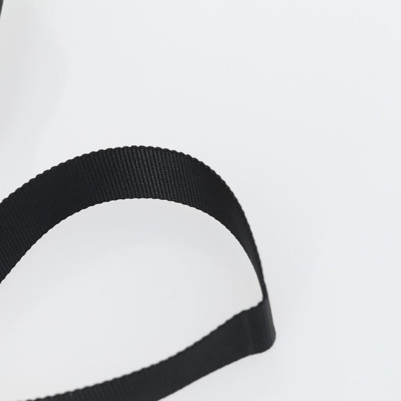 PRADA Shoulder Bag Nylon Black Silver Auth ka1156