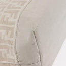 FENDI Zucca Canvas Tote Bag Beige Gold Auth ka1157-9