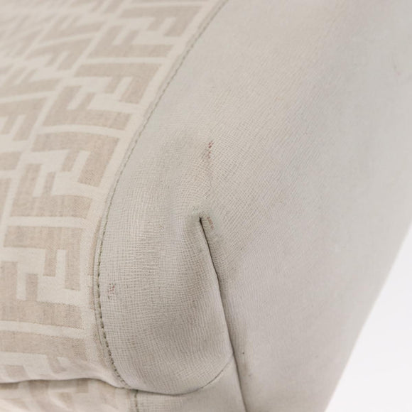 FENDI Zucca Canvas Tote Bag Beige Gold Auth ka1157