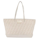 FENDI Zucca Canvas Tote Bag Beige Gold Auth ka1157-13