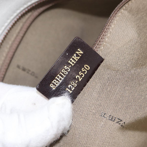 FENDI Zucca Canvas Tote Bag Beige Gold Auth ka1157