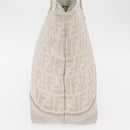 FENDI Zucca Canvas Tote Bag Beige Gold Auth ka1157-3