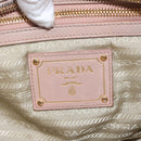 PRADA Handtasche Leder 2-Wege Beige Gold Auth ka1158-22