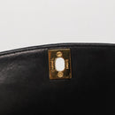 CHANEL Matelasse Chain Diana Shoulder Bag Lamb Skin Black Gold CC Auth ka115V-19