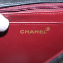 CHANEL Matelasse Chain Diana Shoulder Bag Lamb Skin Black Gold CC Auth ka115V-20