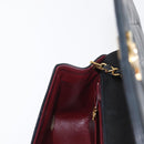 CHANEL Matelasse Chain Diana Shoulder Bag Lamb Skin Black Gold CC Auth ka115V-23