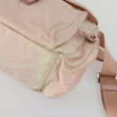 PRADA Shoulder Bag Nylon Pink Silver Auth ka1160-14