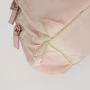 PRADA Shoulder Bag Nylon Pink Silver Auth ka1160-15