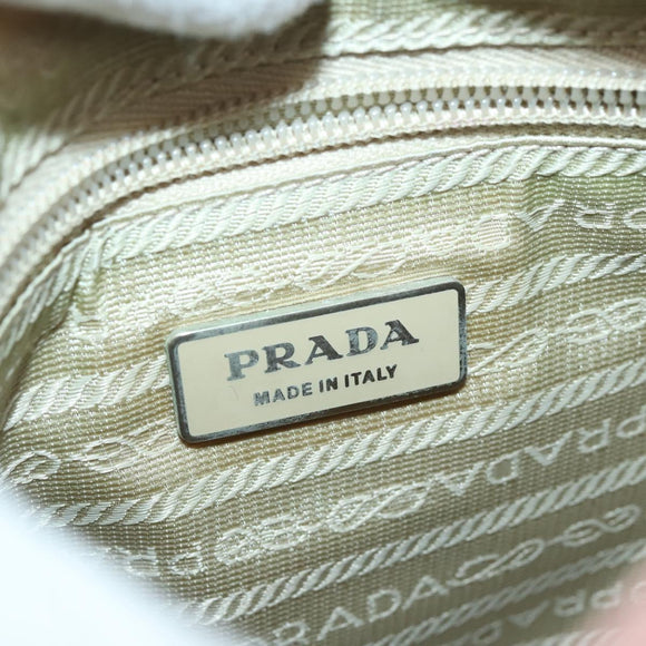 PRADA Shoulder Bag Nylon Pink Silver Auth ka1160