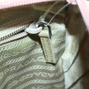 PRADA Shoulder Bag Nylon Pink Silver Auth ka1160-22