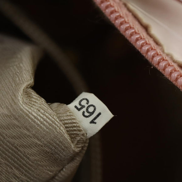 PRADA Shoulder Bag Nylon Pink Silver Auth ka1160