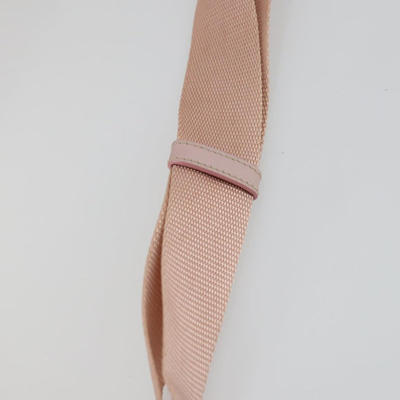 PRADA Shoulder Bag Nylon Pink Silver Auth ka1160